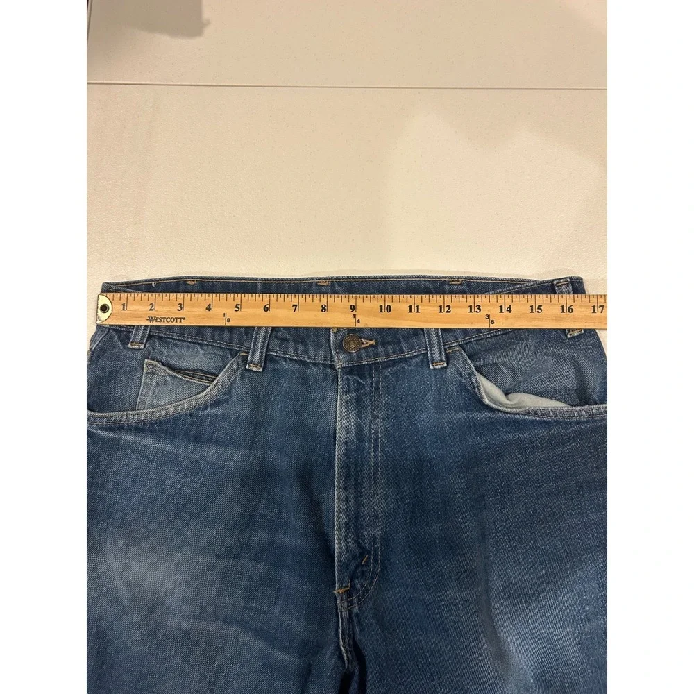Vintage Levi's 80s Straight Leg Orange Tab Jeans Men's 36x32 (Fits 34x31) EUC